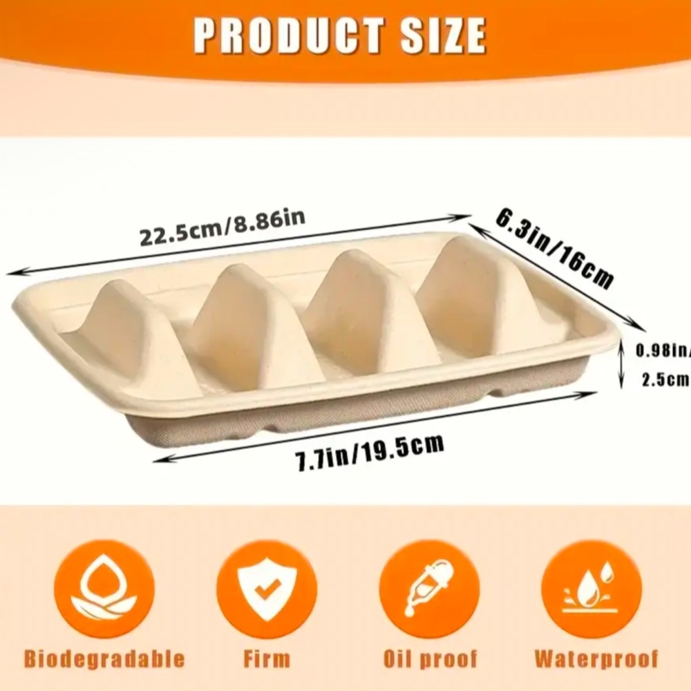 Dishes, NWT, Set of 40, Taco Disposable Dishes, Get this Party Started - Picture 4 of 12